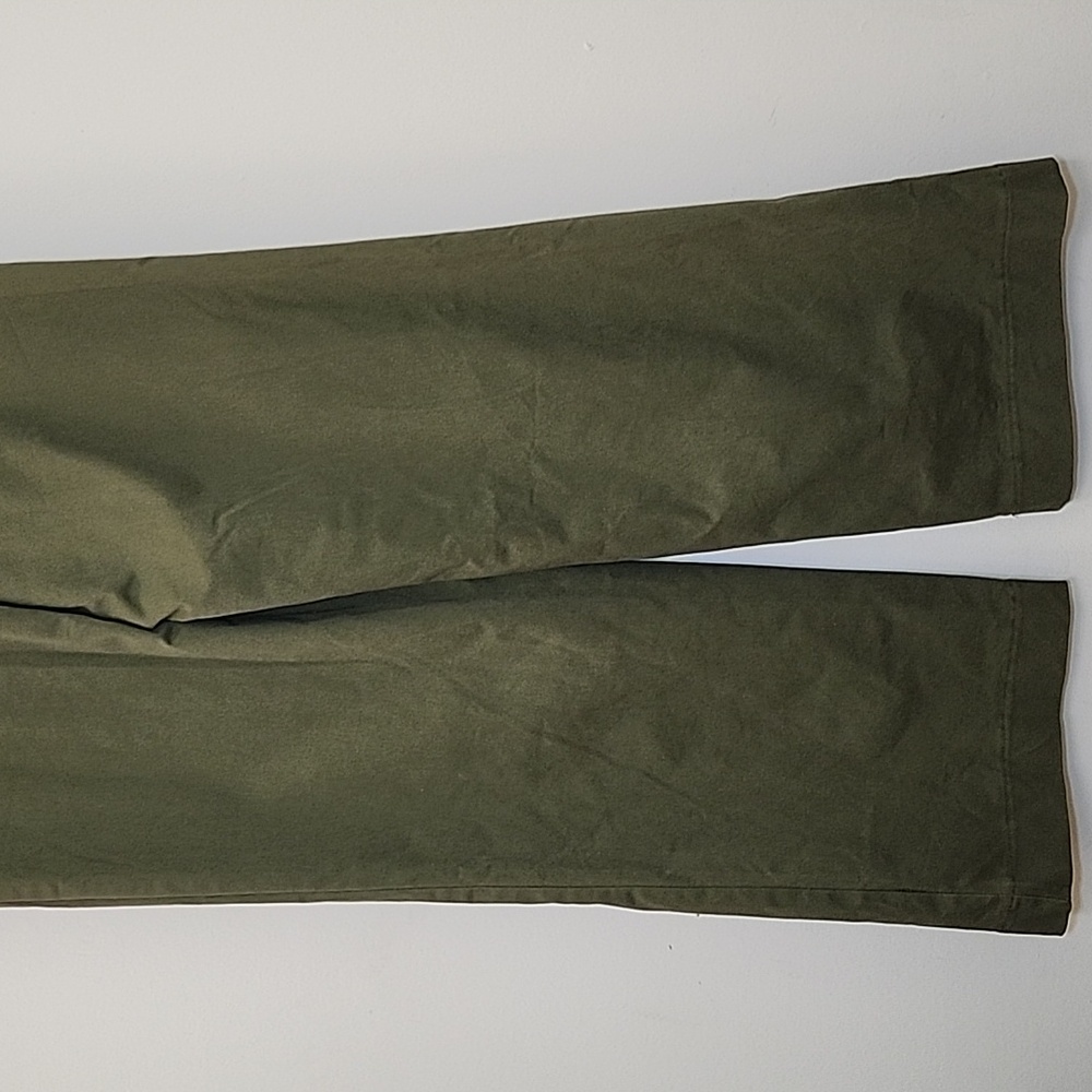 JasonWu Army Green Utility Cargo Wide Leg High Rise Belted Cotton Jumpsuits Sz S - Picture 13 of 16